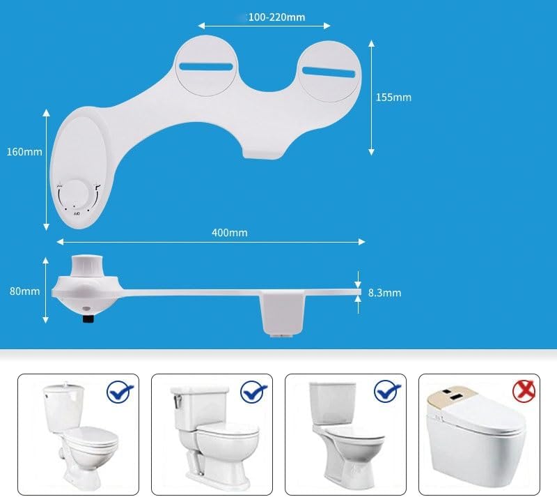 Ultra-lightweight Bidet with Non-electric Mechanical Flushing Bidet Cold Water Smart Buttocks Wash