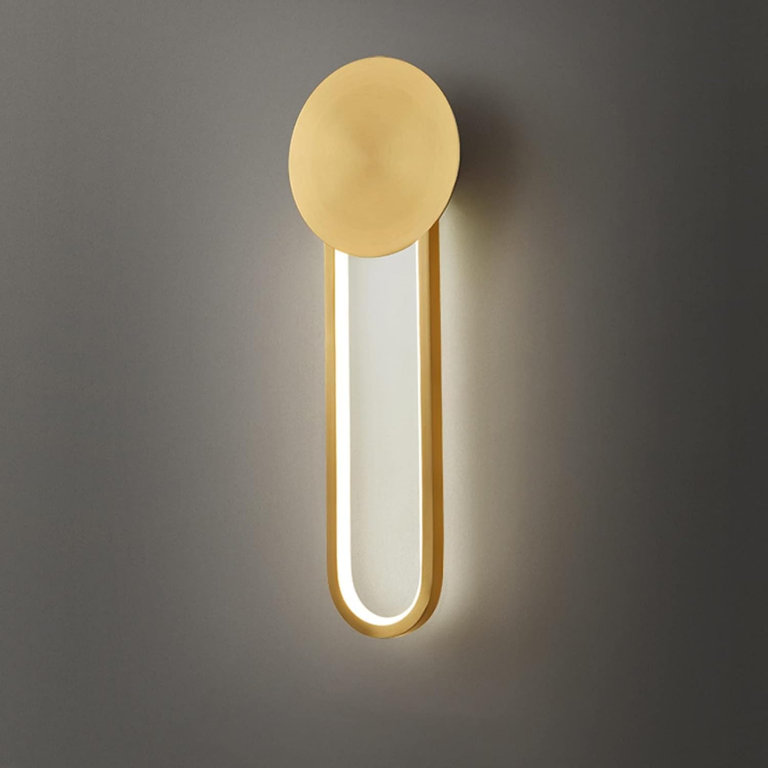 Wall Lamps Compatible with Living Room - Copper Lamp Bedroom Bedside Modern Minimalist Background Aisle Light Luxury Sconces, Lighting Chandelier