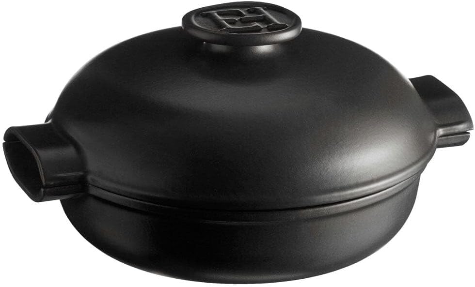Emile Henry Delight Ceramic 2.5 Quart Braiser, Slate