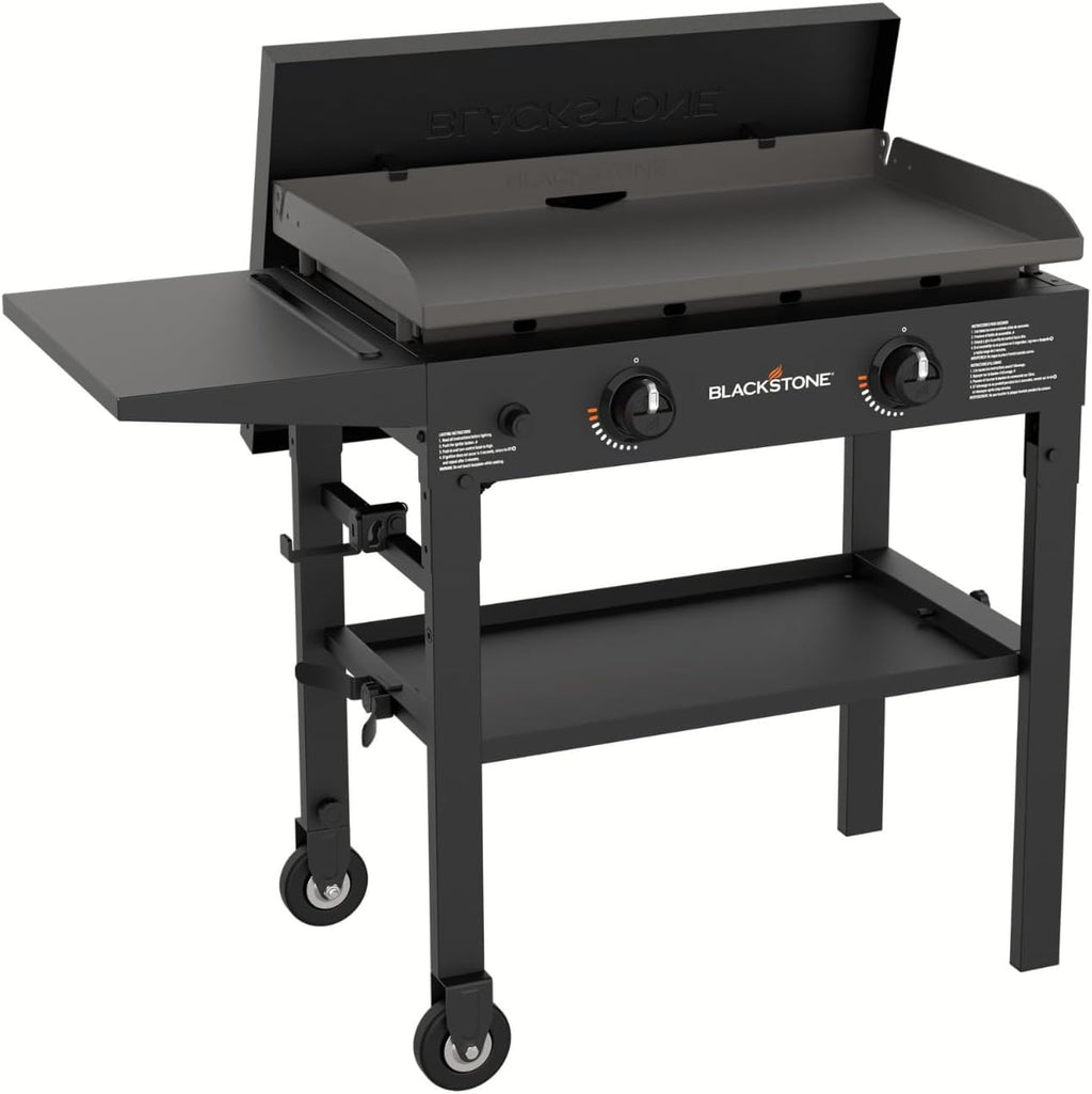 Blackstone 1517 28' Omnivore Griddle with Hard Cover, Powder Coated Steel, Black