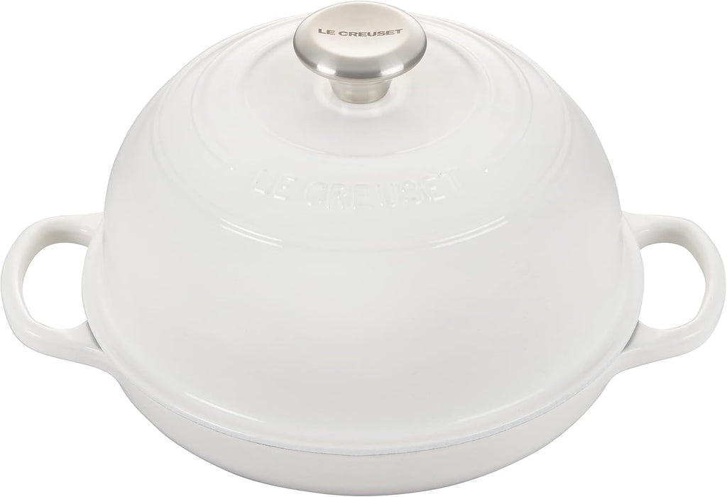 Le Creuset Enameled Cast Iron Signature Round Bread Oven, 9.5 inch, White