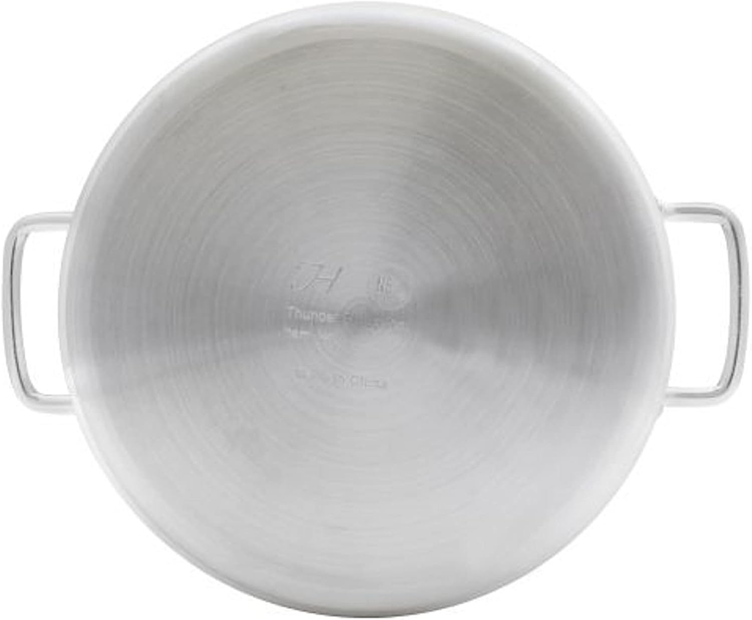 TrueCraftware- 40 qt. Aluminum Brazier Pot with Cover 6mm Thickness- Heavy Weight Cookware Braiser Pan Braising Pan Perfect Roasting Baking Sauteing Searing and Pan Frying Mirror-Finished