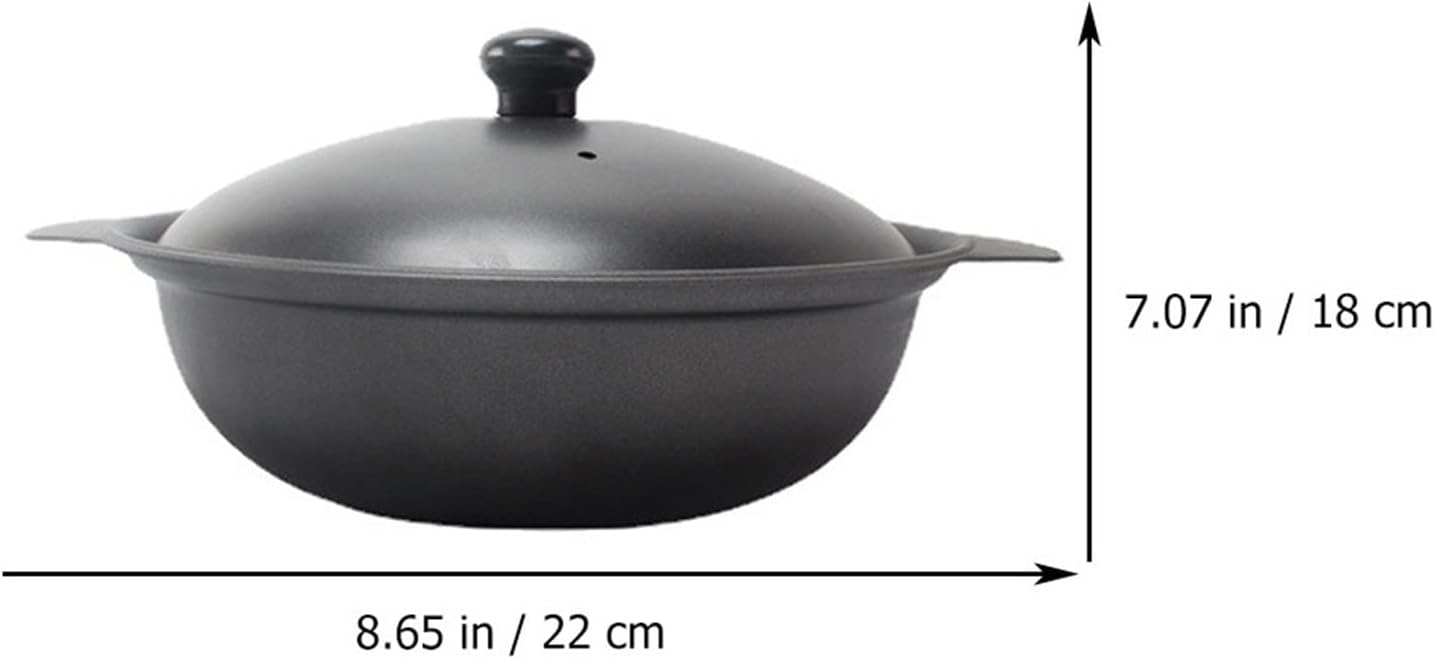 Glass Cooking Pot Pot Iron Cast Oven Casserole Chicken Claywith Lid Hot Container Braised Rice Stew Shabuenameled Pan Soup Braiser Pans Dish Pot
