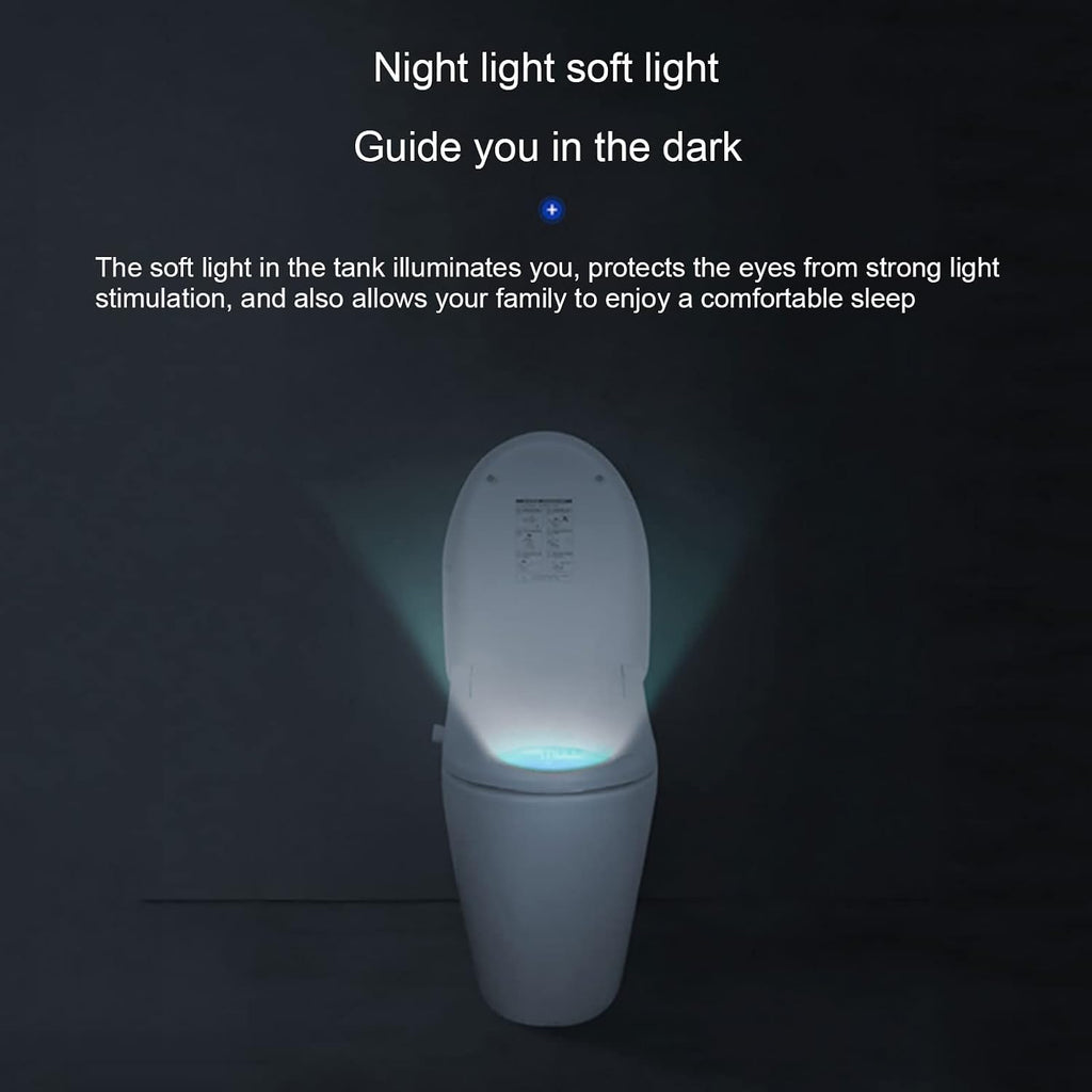 Electronic Bidet Toilet Seat Elongated Smart Heated Toilet Seat, Temperature Controlled Wash, Warm Air Dryer, Smart Touch Panel, Adjustable Warm Water Function, LON004MKJ
