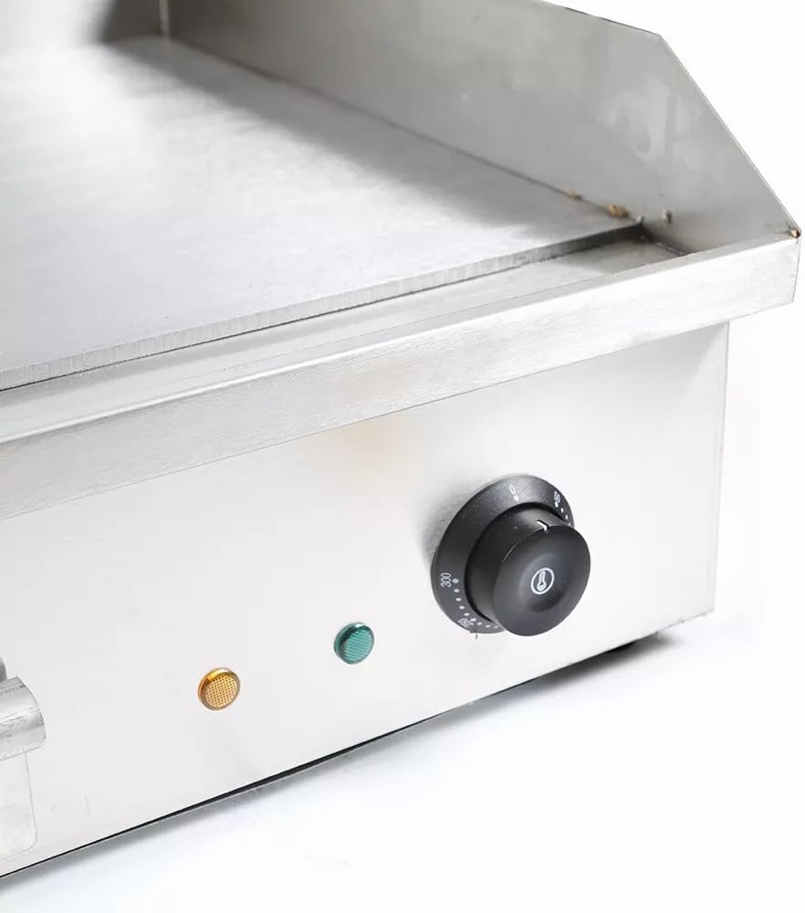 Electric Griddle Cooktop 110V Commercial Electric Countertop Griddle 29' Flat Top Grill BBQ Hot Plate for Cooking Pancakes Crispy Bacon Pizza 50-300℃