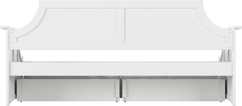 AFI Cambridge Twin Wood Daybed with Set of 2 Drawers in White
