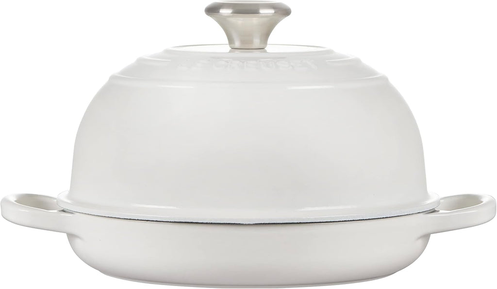 Le Creuset Enameled Cast Iron Signature Round Bread Oven, 9.5 inch, White