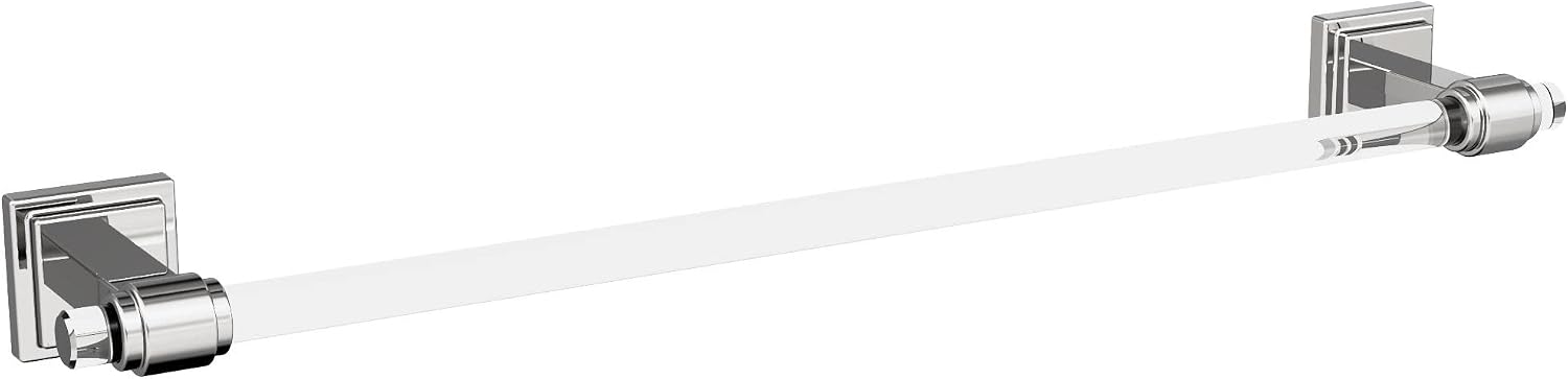 Amerock | Clear/Chrome | Glacio | 5 Piece | Bathroom Accessories Set