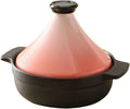 8.5inceramic Tagine Pot Tagine Pot with Lid|Ceramic Casserole Suitable for Microwave Ovens and Open Flame Stoves Steamer Braiser Pan Easy to Clean