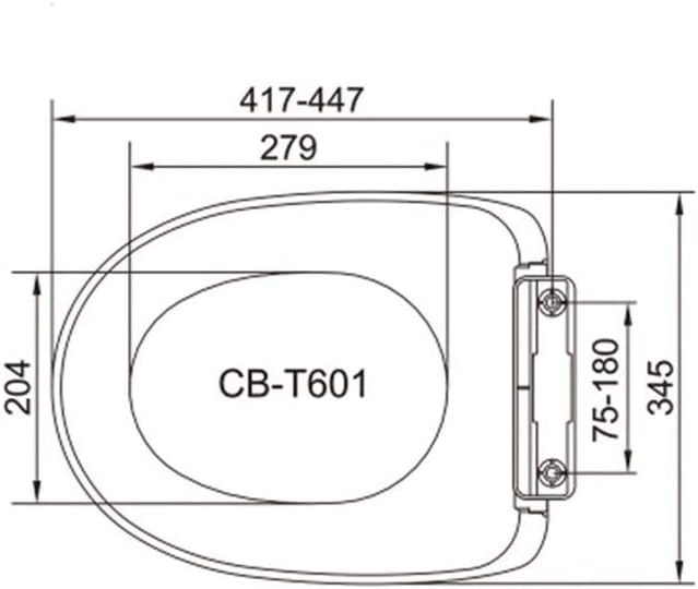 Toilet lid-Toilet Seat, Elongated Advanced Bidet, Soft Closed, Easy Installation