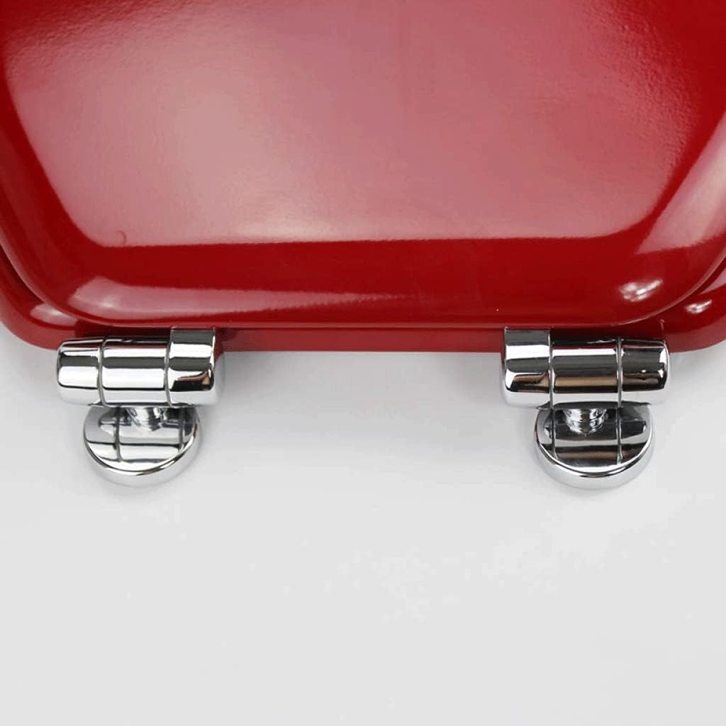 Toilet Lid - Seat will Slow Close and Never Come Loose, Round, Enameled Wood