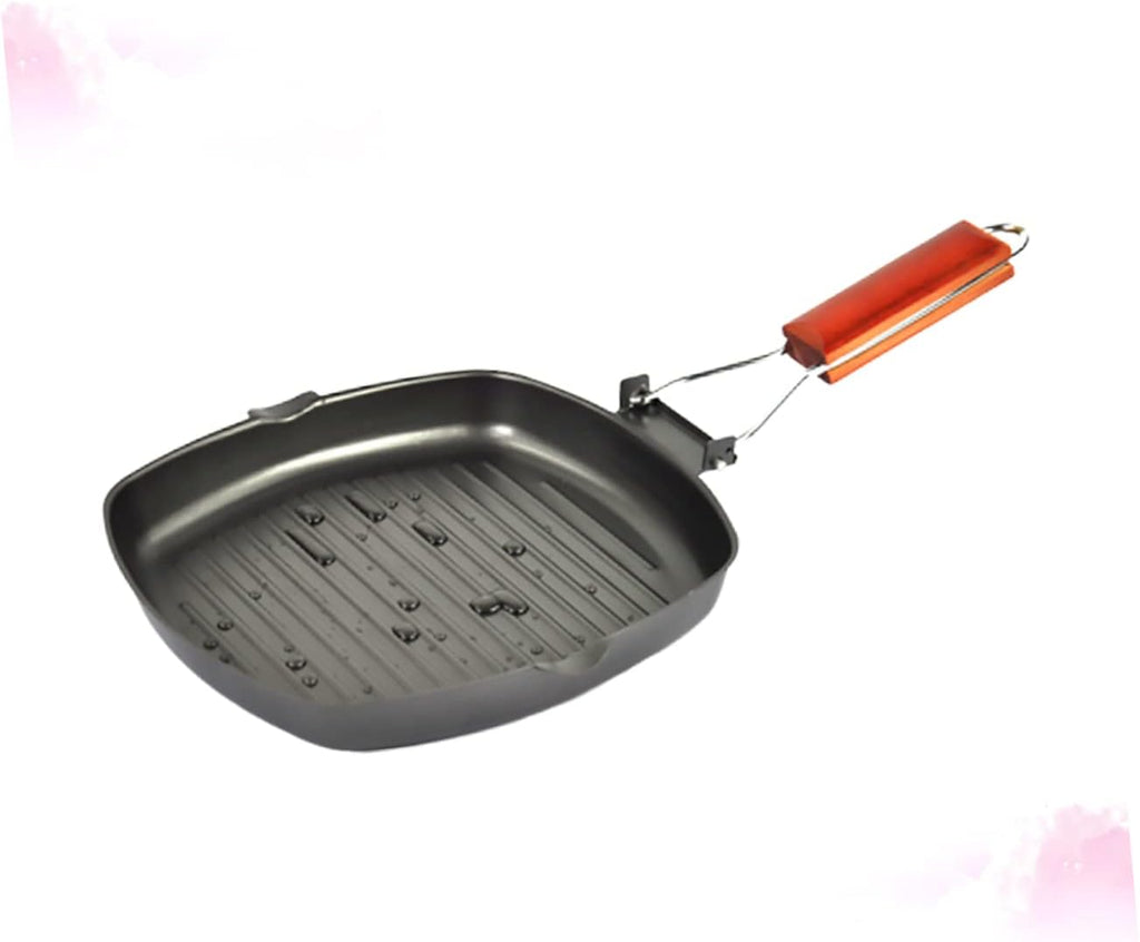 BBQ Grills Pancake Skillet Stove Burner Pans Nonstick Frying Pans BBQ Griddle Grilling Pan Grill Pancake Griddle Square Pot Chic Steak Frying Pan Fashion Frying Pan Bakeware Black Wok