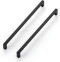 Ravinte 30 Pack 10-inch Hole Centers Matte Black Cabinet Pulls - Solid Zinc Alloy Square Bar Handles for Kitchen Cabinets & Drawers