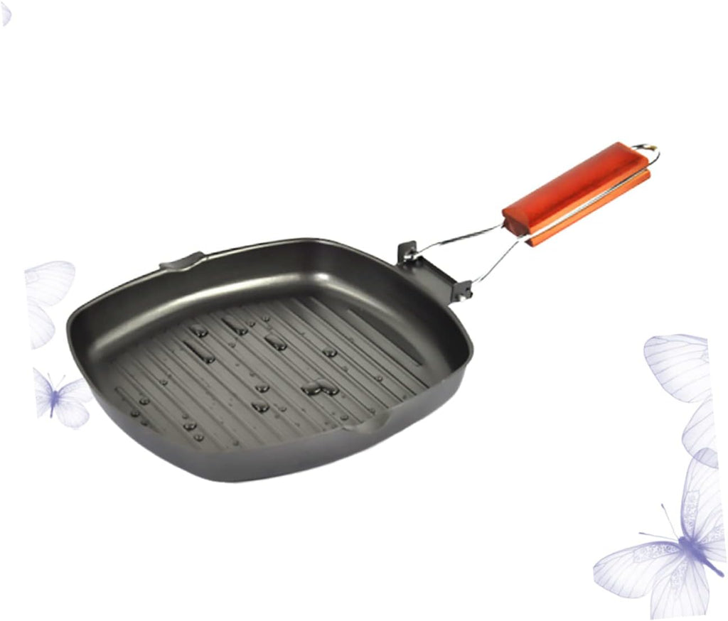 BBQ Grills Pancake Skillet Stove Burner Pans Nonstick Frying Pans BBQ Griddle Grilling Pan Grill Pancake Griddle Square Pot Chic Steak Frying Pan Fashion Frying Pan Bakeware Black Wok
