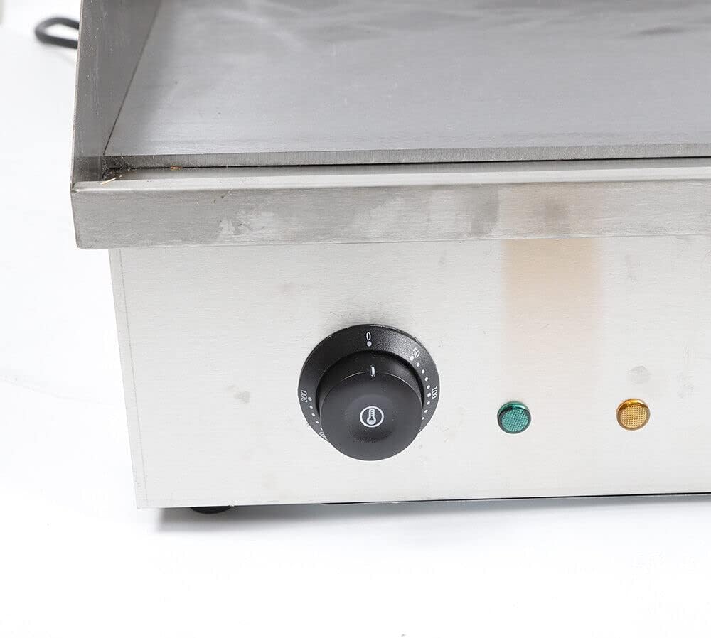 Commercial Electric Countertop Griddle, 4400W Commercial Electric Griddle Flat Top Grill Hot Plate BBQ Grill Countertop Adjustable Thermostatic Control Easy Clean for Kitchen Restaurant