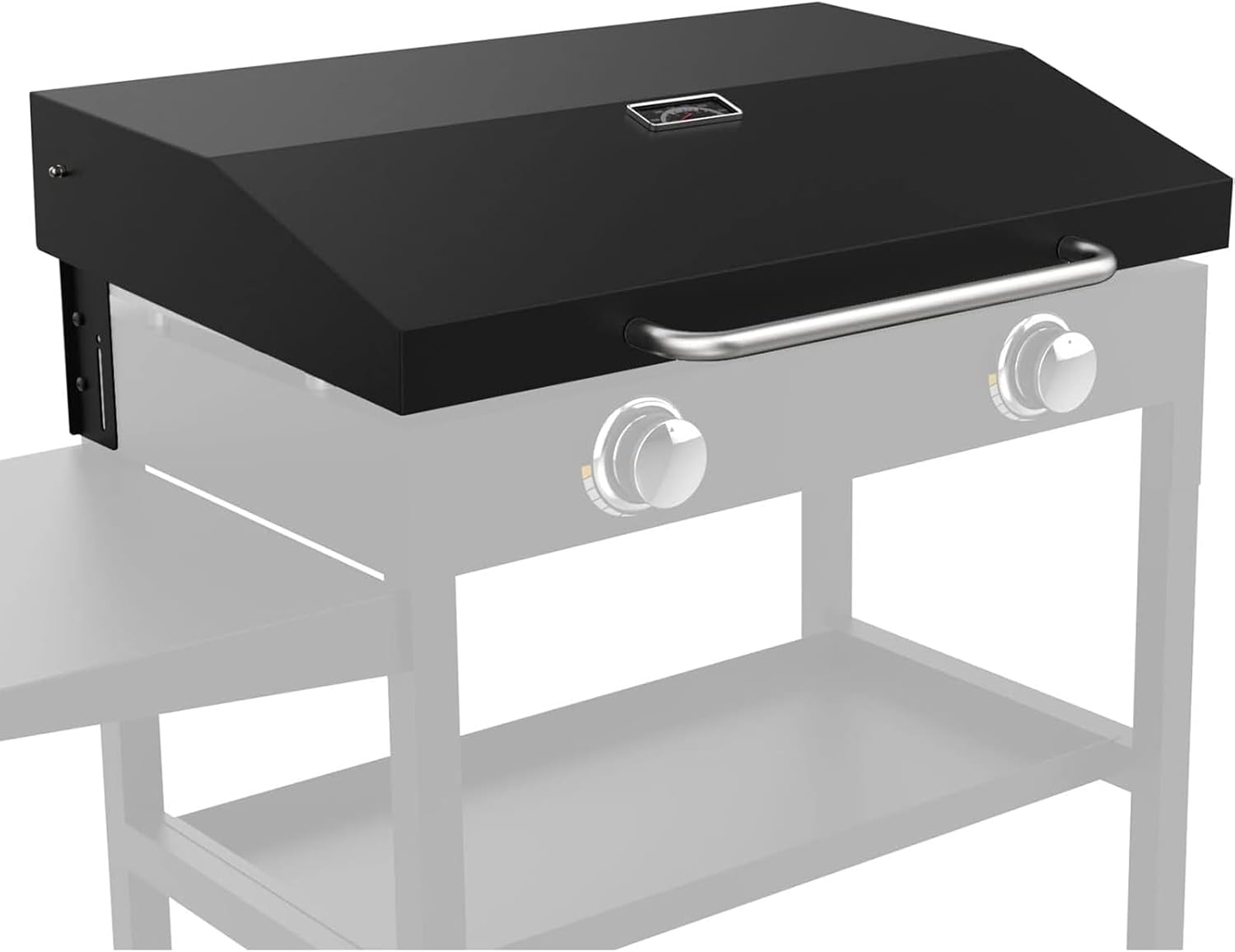 Upgrade Hinged Lid w/Thermometer for Blackstone 28'' Griddle Hard Cover Flat Top Lid for Blackstone 1517 1605 1853 1856 1839 2145 1803 1885 1983 1924 2094 28' Griddle Cover