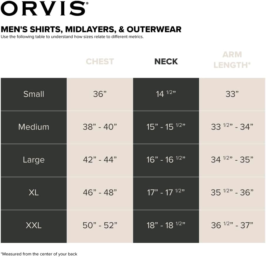 Orvis Tech Chambray Long Sleeve Men's Work Shirts - Lightweight Quick-Drying UPF 40 Chambray Fabric Casual Men's Shirts