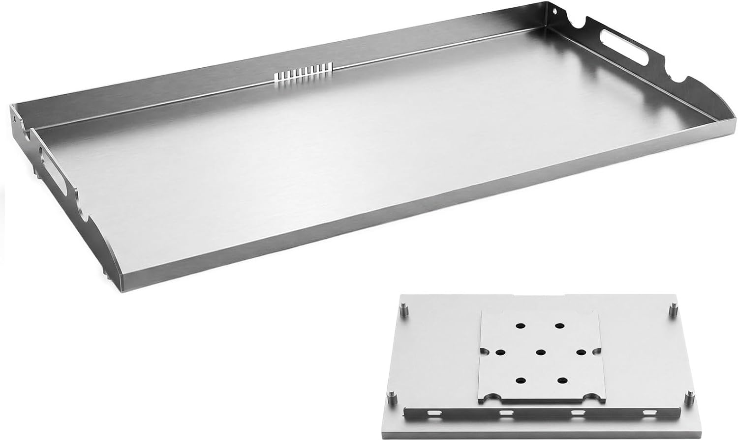 Upgrade Flat Top Griddle Replacement Top for 36' Blackstone Griddles 1554 1820 1818 1825 1560, Steel Griddle Top Replacements with Rear Grease System & Handy Handle for Blackstone 36-Inch Griddles