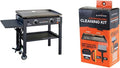 Blackstone Flat Top Gas Grill Griddle 2 Burner Propane Fuelled & 5060 Grill & Griddle Kit 8 Pieces Premium Flat Top Grill Accessories Cleaner Tool Set-1 Stainless Steel 6' Scraper, 3 Scouring Pads