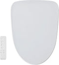 Smart Electronic Bidet Toilet Seat - Elongated White, Heated Seat with 3 Temp Modes, Warm Water Cleansing (Rear/Feminine Wash), Self-Cleaning Nozzle, Slow Close Lid, Quiet Operation