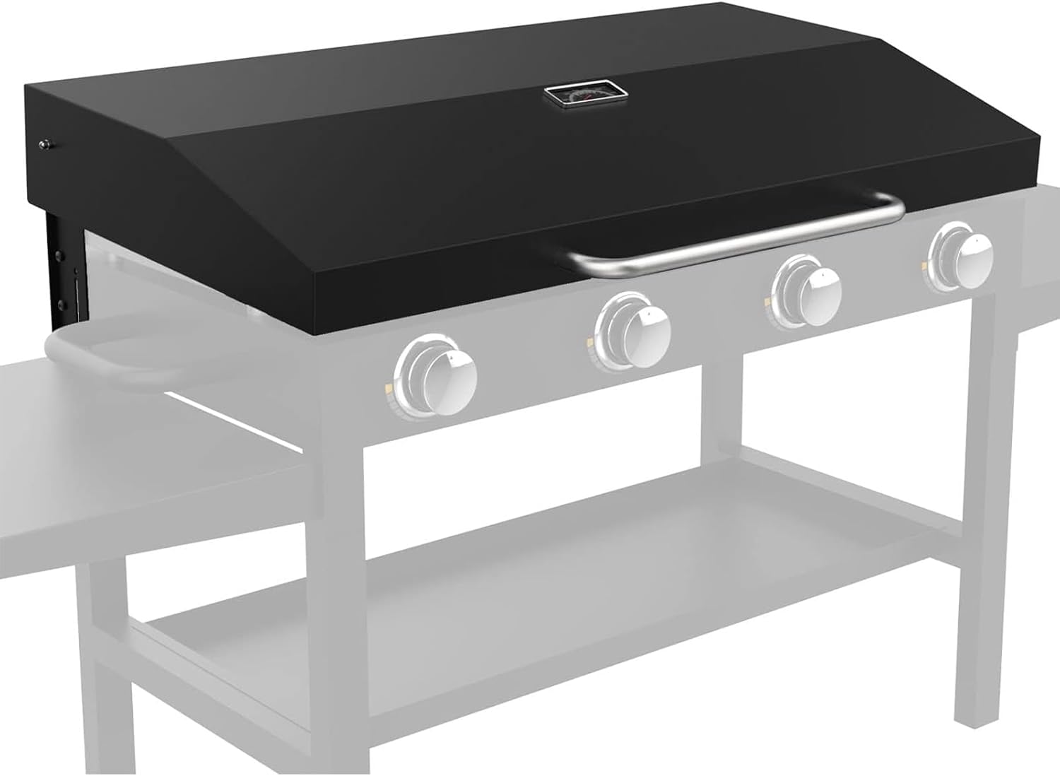 Upgrade Cover Hinged Lid w/Thermometer for Blackstone 36 Inch Griddle 1836 1554 1565 1825 1866 2149 1984 2151 1863 2122 1841 and More, Griddle Grill Hard Cover Flat Top Lid for Blackstone 36' Lid