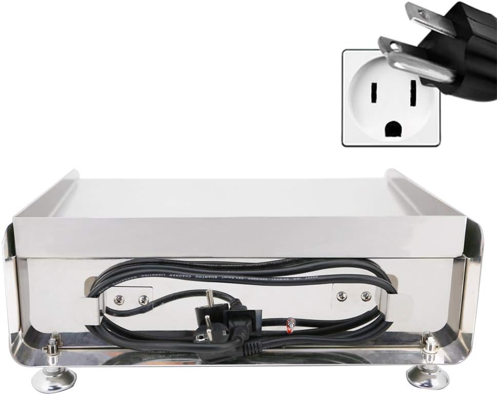 ALDKitchen Flat Top Griddle | Electric Grill with Manual Control | 18.50' x 16.14'