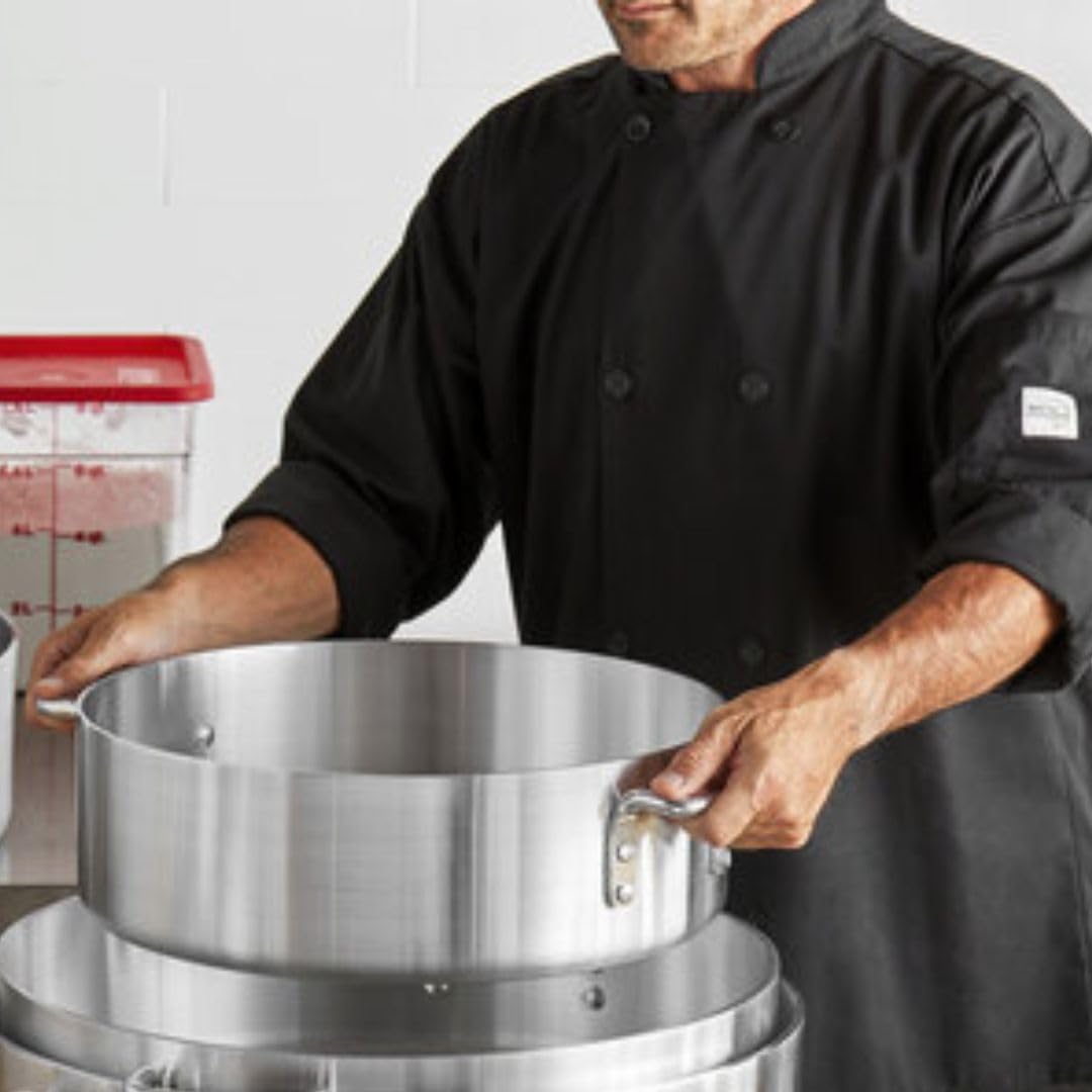 Soro Essentials- 25 Qt. Heavy Duty Brazier Pan with Cover- Round Braiser Pan Flat Cooking Surface Even Heating Cookware Perfect for Frying Stir-frying Stewing Cooking