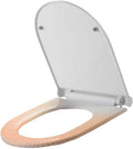 Toilet lid-Slim Zero-Non Electric Bidet Seat for Toilet, Dual Nozzle, Nightlight, White (Size : U Type) (U Type)