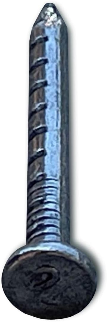 Sandbaggy 1-1/2' Joist Hanger Nails (appx. 150 nails/lb) - Barbed Shank, 9 Gauge Steel, 5/16' Diameter Round Head - 4d Nail (500, Pounds)