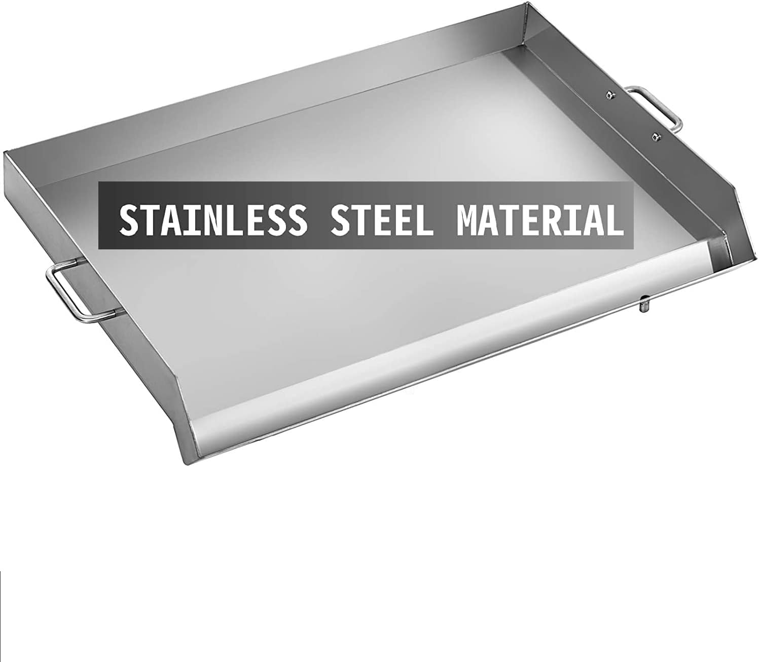 Flat Top Food Grade Stainless 32' Griddle + Double High-Pressure Propane Fueled Grill + Free Stand