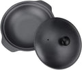 Cast Iron Casserole Non-Stick Pot Braiser Pan with Cover,Black, M2, as described/118 (Color : S3)