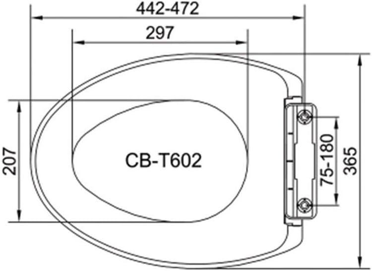 Toilet lid-Toilet Seat, Elongated Advanced Bidet, Soft Closed, Easy Installation