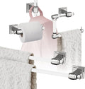 Amerock | Clear/Chrome | Glacio | 5 Piece | Bathroom Accessories Set