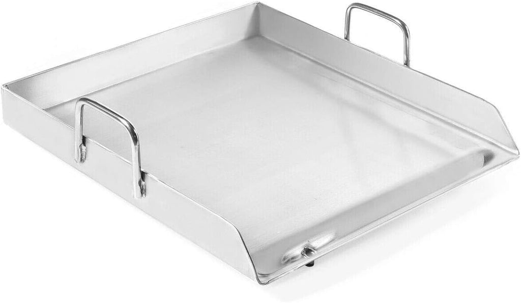 SINGLE STOVE Stainless Steel Flat Top Griddle Grill Plancha 18-1/2' x 18-1/2'