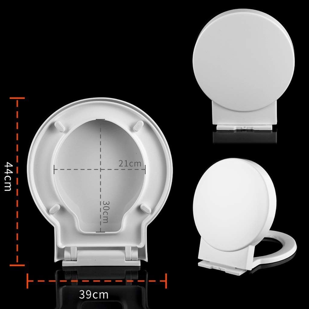 Thickened Toilet Seat Vintage Round O-shaped Cover Descending Universal Household