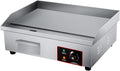 Electric Countertop Flat Top Griddle, Commercial Stainless Steel Griddle Grill, Hot Plate BBQ, Adjustable Temperature Control 50-300℃, for Restaurant Kitchen