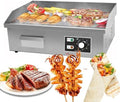 Electric Griddle, Nonstick Teppanyaki Grill with Adjustable Temperature, Stainless Steel Flat Top Countertop Grill for Pancakes, Burgers & Steak