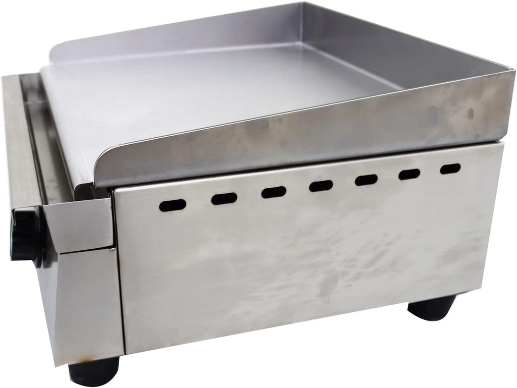 TECHTONGDA 13' Commercial Electric Griddle, Electric Countertop Flat Top Griddle 110V, Restaurant Teppanyaki, Stainless Steel Pancake Steak Grill with Adjustable Temperature 122°F-572°F for Barbecue