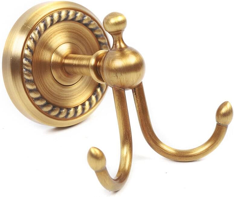 7pcs Gold Bathroom Bathroom Hardware Accessories Set,Cooper Bath Towel Bar Coat Hook Toilet Paper Holder and Soap Holder Towel Rack Ring Towel Hooks, Wall Mounted