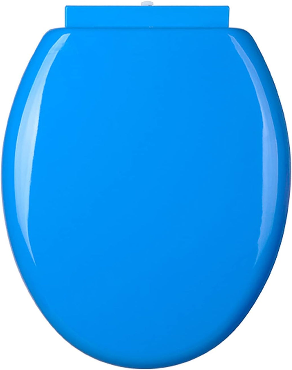 Soft Close Toilet Seats Toilet Seats, Round Non-Slip, with Quietly Close and Quick Release Hinges (Blu)