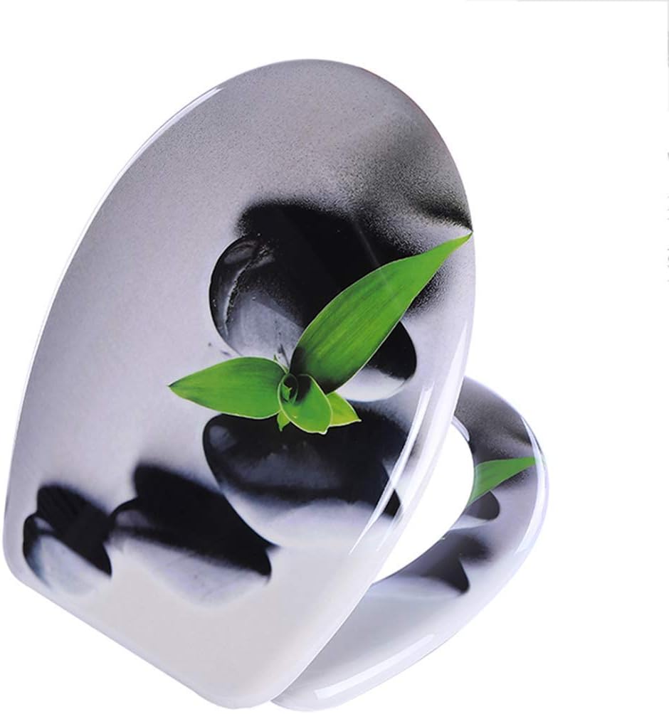 Premium Round Toilet Seat with Cover,Soft Close Quick Release Toilet Seat Wide Choice of Slow Close Toilet Seats Long Lasting