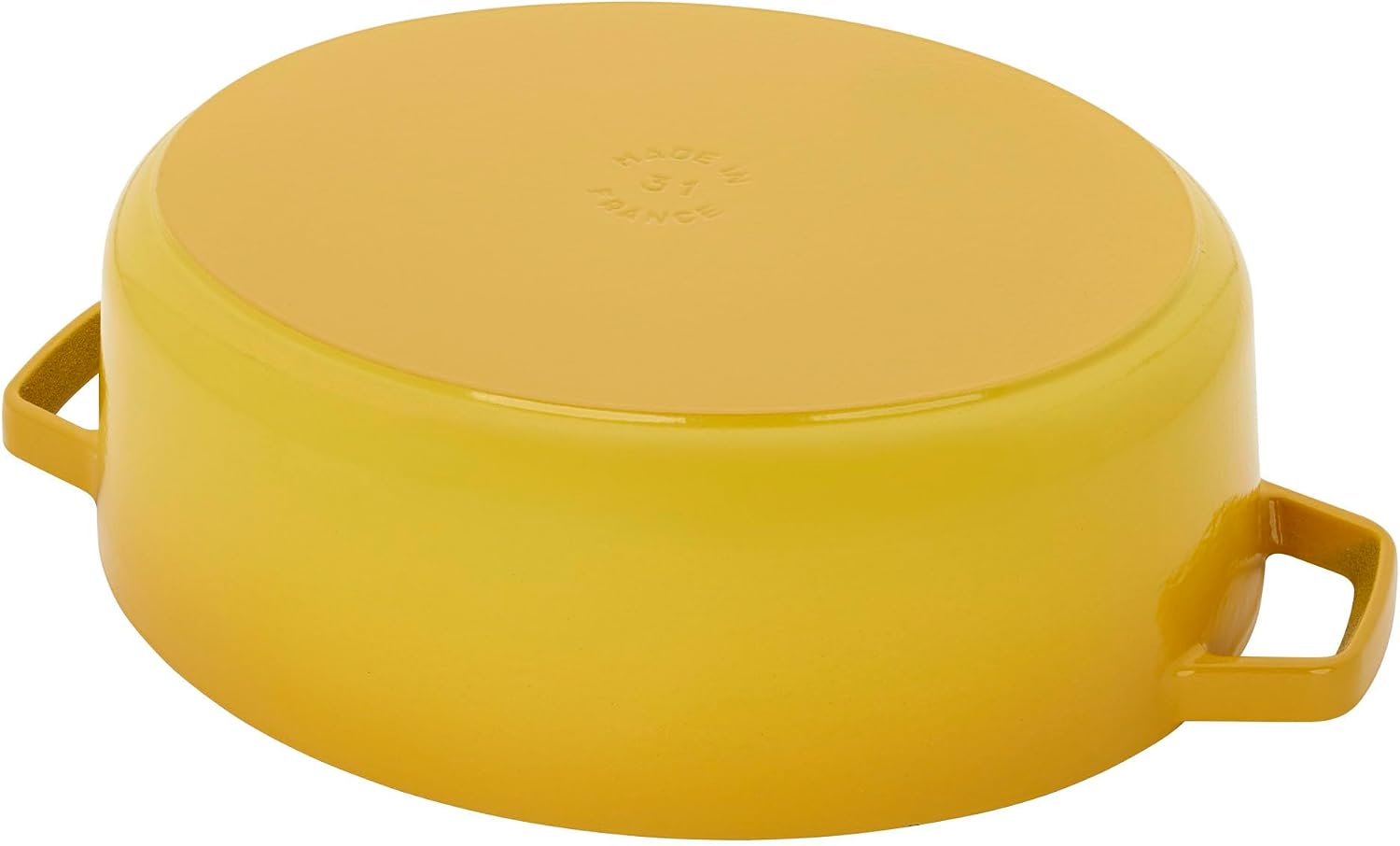 Staub Cast Iron 6.25-qt Shallow Oval Dutch Oven - Citron