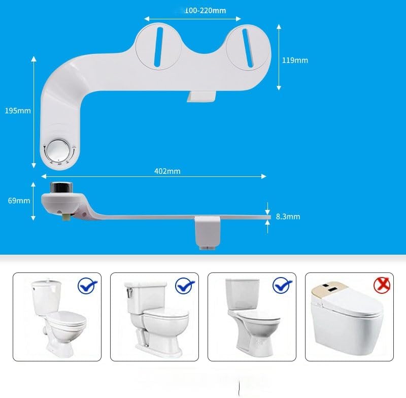 Household Douche Buttocks Washing Vulva Washing Nozzle Non-Electric Bidet
