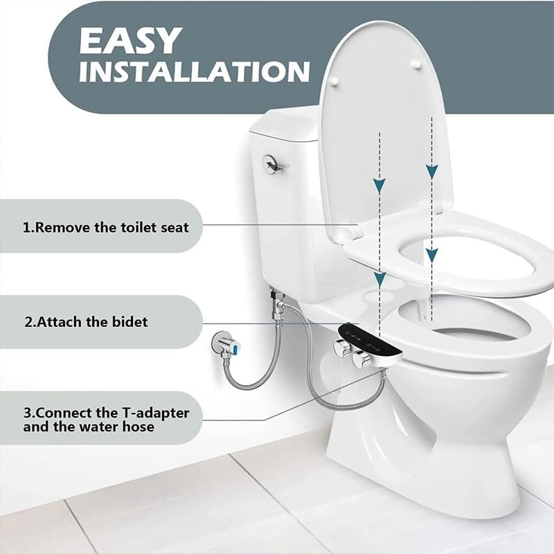 Household Bidet Non-electric Ultra-thin Toilet Seat Butt-cleaning Device