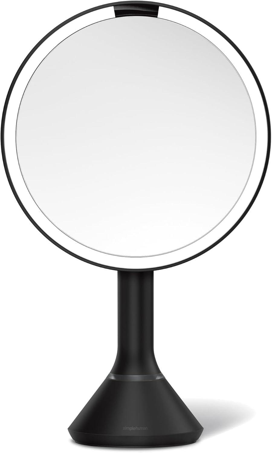 simplehuman 8'' Round Sensor Mirror, Matte Black