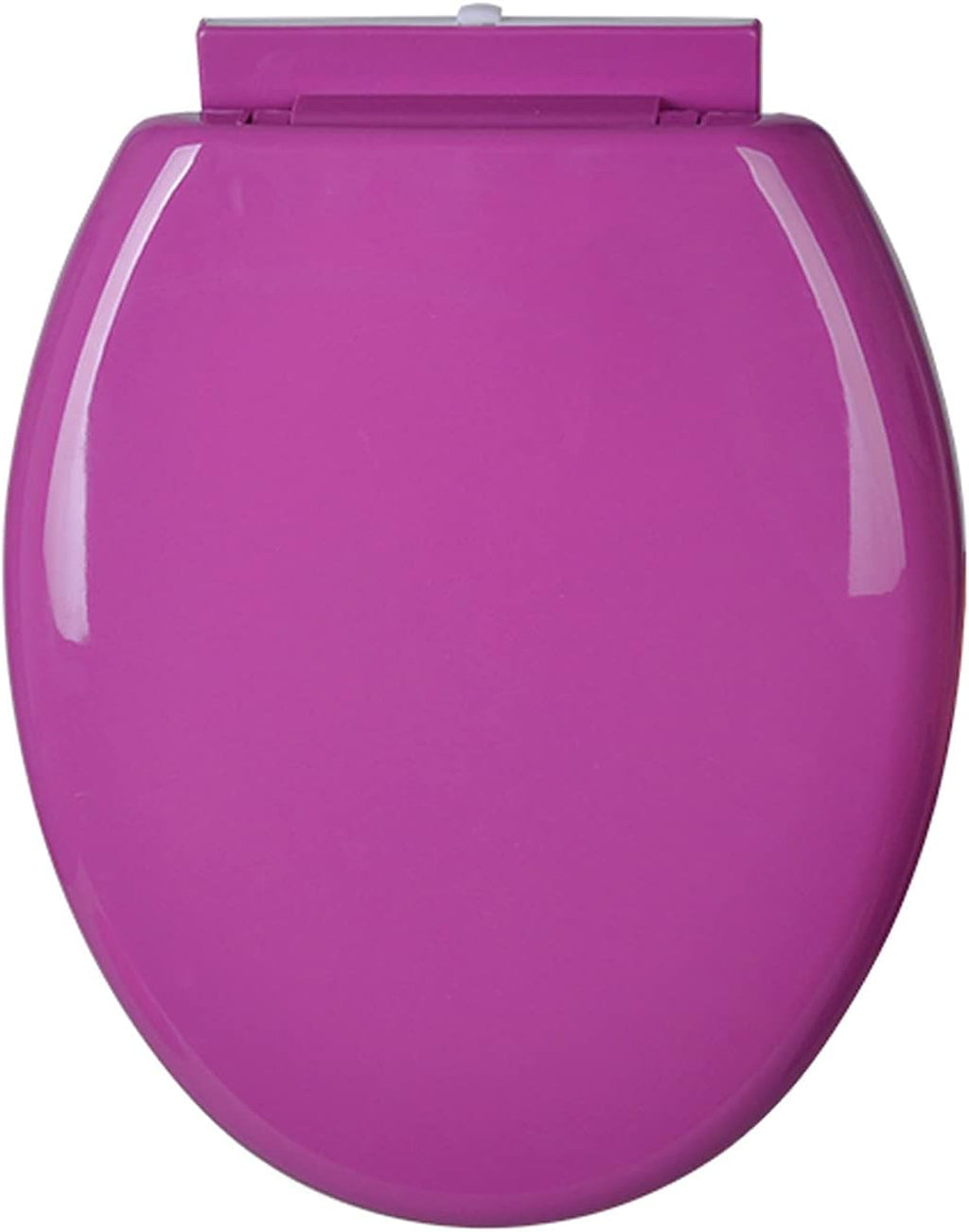 Soft Close Toilet Seats Toilet Seats, Round Non-Slip, with Quietly Close and Quick Release Hinges (Purple)
