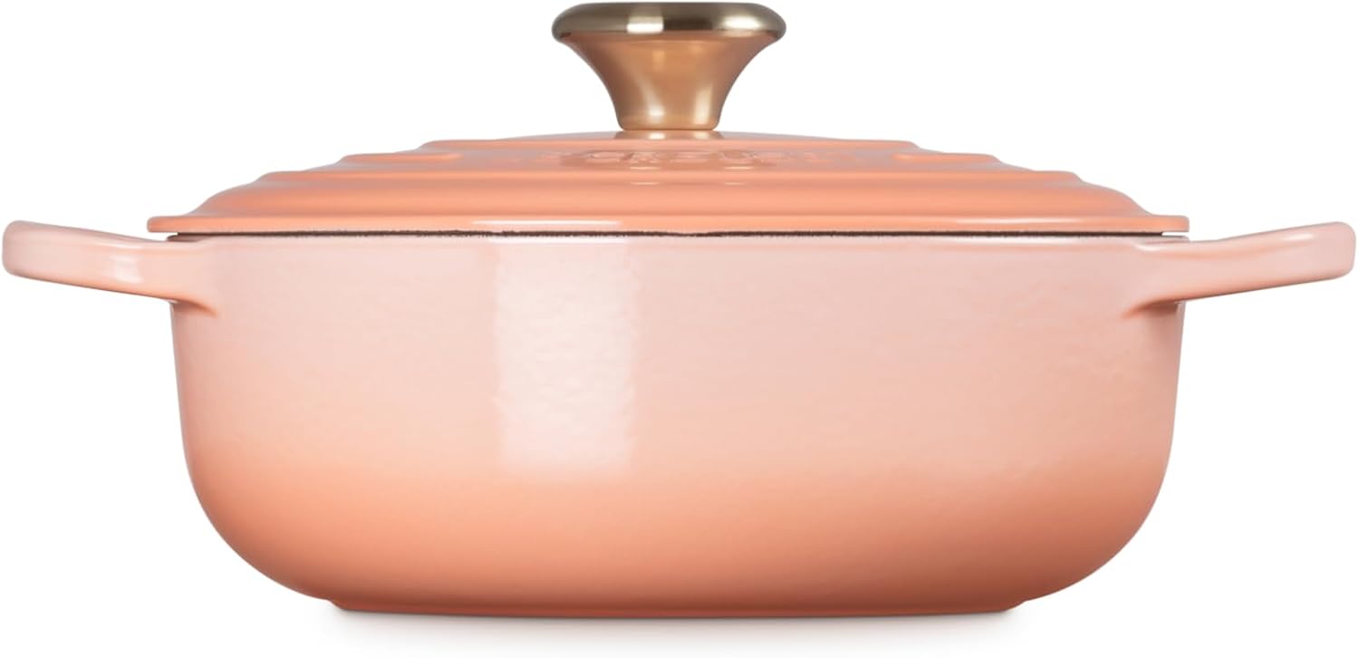 Le Creuset Enameled Cast Iron Signature Round Sauteuse, 3.5qt., Peche