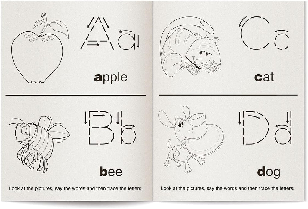 ZOCO Custom Alphabet Coloring Books for Kids (250 Bulk Pack, Without Crayons) – ABC Learning Activities for Preschool & Kindergarten – Letter Tracing, Puzzles, Games – Classroom & School Supplies