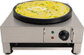 16 Inch Commercial Crepe Maker 2200W Electric Pancake Maker with Nonstick Round Crepe Hotplate Griddle Machine Adjustable Temperature for Blintzes, Eggs, Tortilla