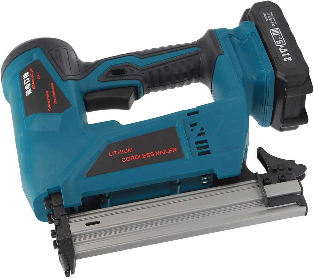 Brad Nailer Kit Lithium Cordless Electric Nail Gun Woodworking Tools Battery